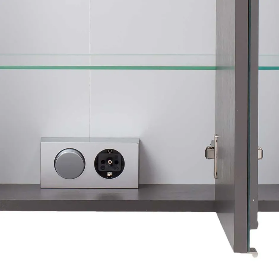 Pharao24 Waschtisch und Spiegelschrank Isdrina> Badmöbel Sets