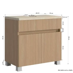 Waschbeckenunterschränke|Bad Unterschränke*Pharao24 Waschtischkonsole Esmea