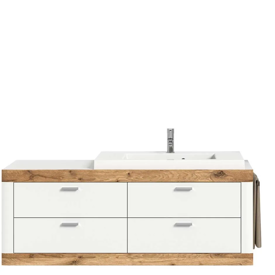 Pharao24 Waschtischkonsole hängend Liss> Waschbeckenunterschränke