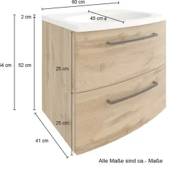 Waschbeckenunterschränke|Bad Unterschränke*Pharao24 Waschtischkonsole Longos
