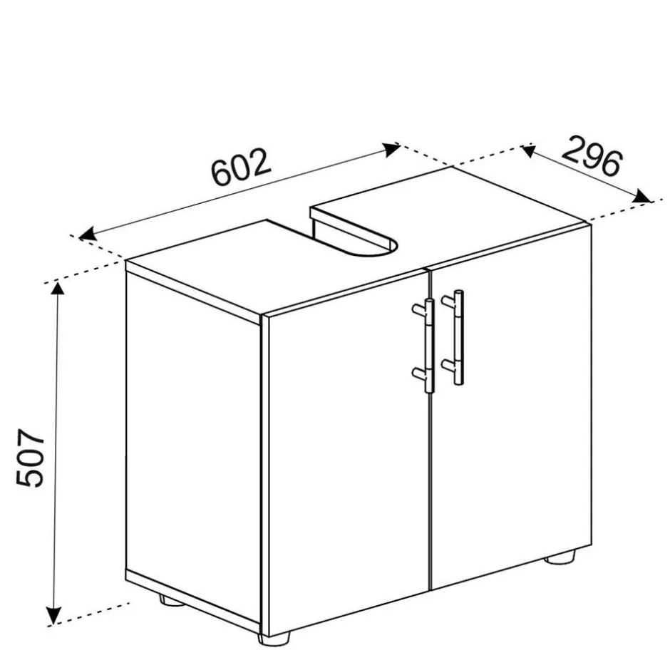 Pharao24 Waschtischunterbau Litora> Waschbeckenunterschränke|Bad Unterschränke