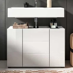 Pharao24 Waschtischunterschrank Adeass> Badezimmerschränke|Waschbeckenunterschränke