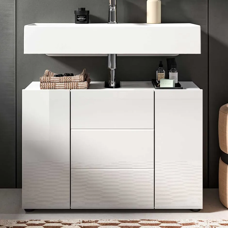 Pharao24 Waschtischunterschrank Adeass> Badezimmerschränke|Waschbeckenunterschränke