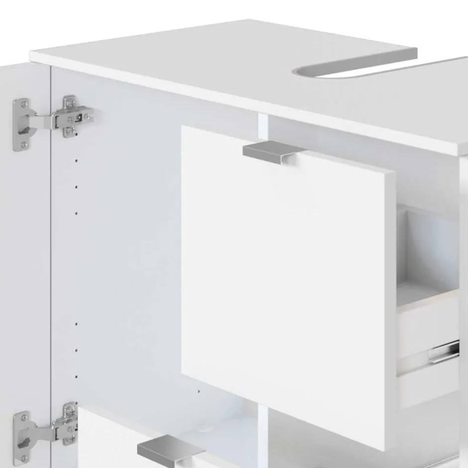 Pharao24 Waschtischunterschrank Graphit> Waschbeckenunterschränke|Badezimmerschränke