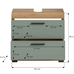 Waschbeckenunterschränke|Bad Unterschränke*Pharao24 Waschtischunterschrank Martinez