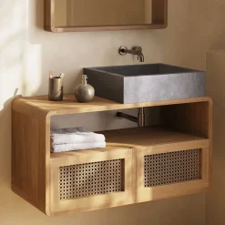 Badezimmerschränke|Waschbeckenunterschränke*Pharao24 Waschtischunterschrank Mecuras