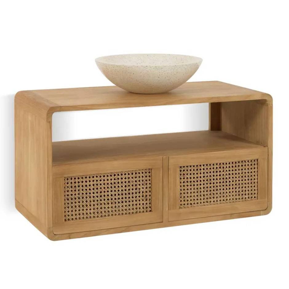 Badezimmerschränke|Waschbeckenunterschränke*Pharao24 Waschtischunterschrank Mecuras