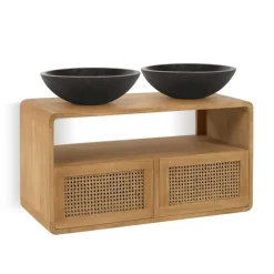 Badezimmerschränke|Waschbeckenunterschränke*Pharao24 Waschtischunterschrank Mecuras