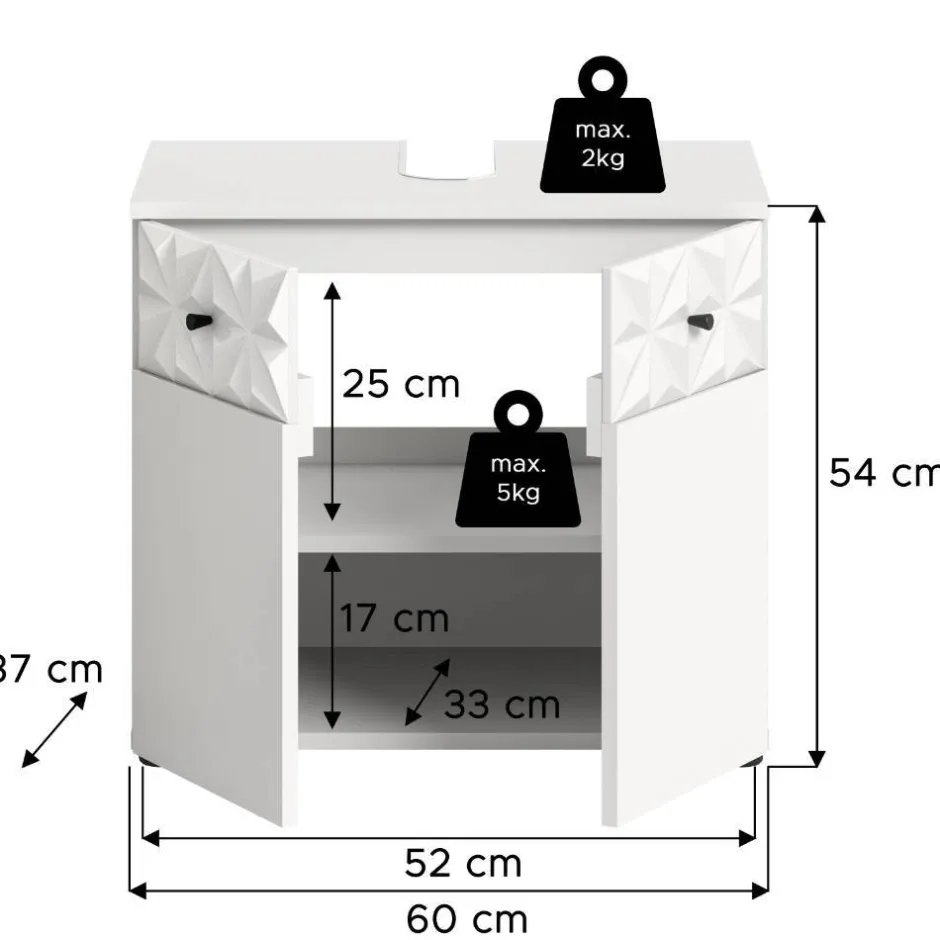 Pharao24 Waschtischunterschrank Meteora> Waschbeckenunterschränke|Bad Unterschränke