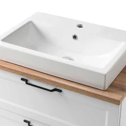 Waschbeckenunterschränke|Bad Unterschränke*Pharao24 Waschtischunterschrank mit Becken Matss