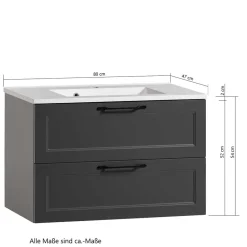 Waschbeckenunterschränke|Bad Unterschränke*Pharao24 Waschtischunterschrank Salverna