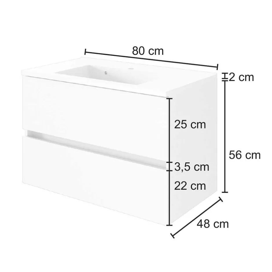 Pharao24 Waschtischunterschrank Varison> Waschbeckenunterschränke