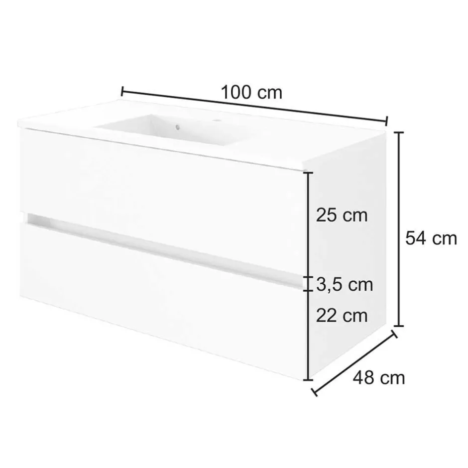 Pharao24 Waschtischunterschrank Varison> Waschbeckenunterschränke