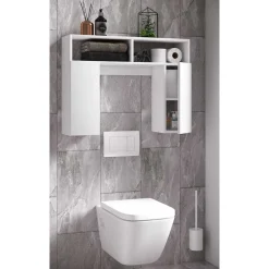 Pharao24 WC Hängeschrank Lilis> Badezimmerschränke|Bad Hängeschränke