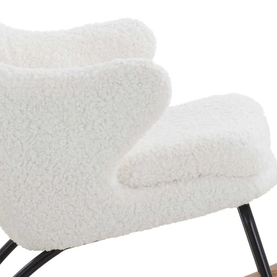 Ohrensessel*Pharao24 Webplüsch Schaukelsessel Fancey