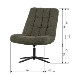 Wohnzimmer Sessel*Pharao24 Webplüsch Sessel Tiviancos