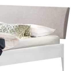 Pharao24 Weiß lackiertes Bett Lagon><noscript><img width=