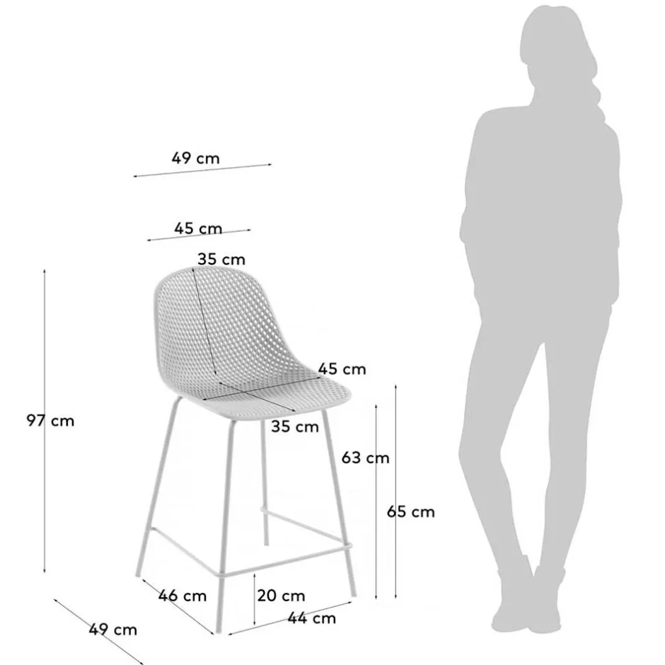 Barmöbel|Barhocker*Pharao24 Weiße Barhocker Raidow