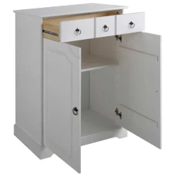 Wohnzimmerkommoden|Küchenkommode*Pharao24 Weiße Dielen Kommode Xisin