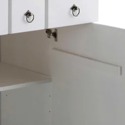 Wohnzimmerkommoden|Küchenkommode*Pharao24 Weiße Dielen Kommode Xisin