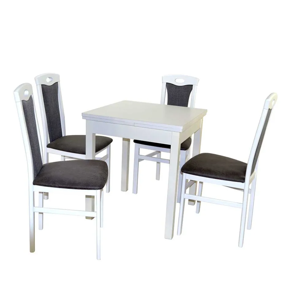 Pharao24 Weiße Essgruppe Elliot> Tischgruppen|Essgruppe