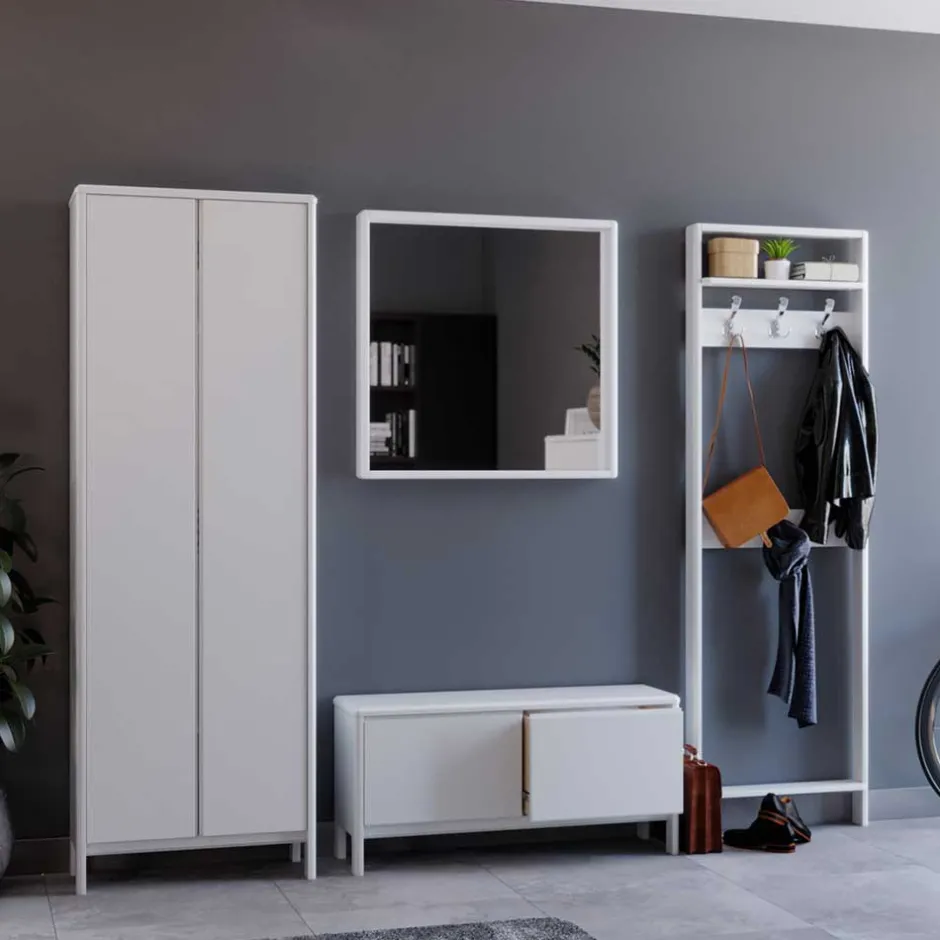 Garderobensets*Pharao24 Weiße Garderobenmöbel Sanakas