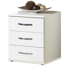 Nachtkommoden|Nachttisch*Pharao24 Weiße Nachtkonsole Alkatar