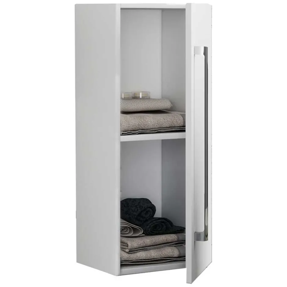 Pharao24 Weißer Bad Wandschrank Selami> Badezimmerschränke|Bad Hängeschränke