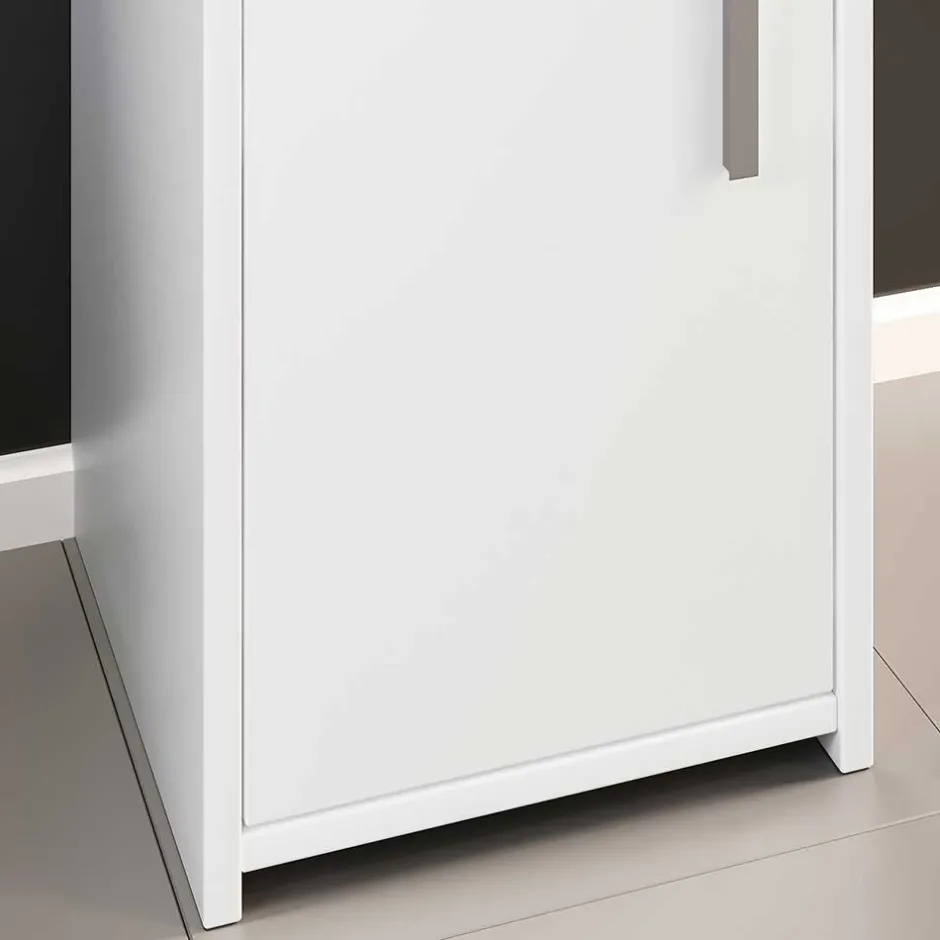 Pharao24 Weißer Badseitenschrank Vimalta> Bad Unterschränke|Badezimmerschränke