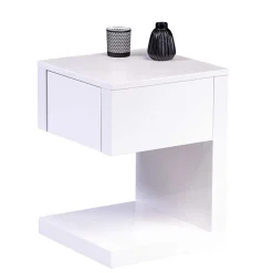 Pharao24 Weißer Beistelltisch Anuta> Telefontische