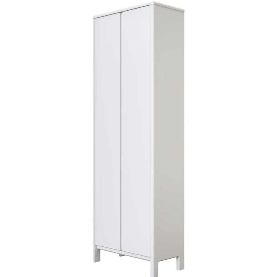 Massivholz Schränke|Dielenschränke*Pharao24 Weißer Dielenschrank Sanakas