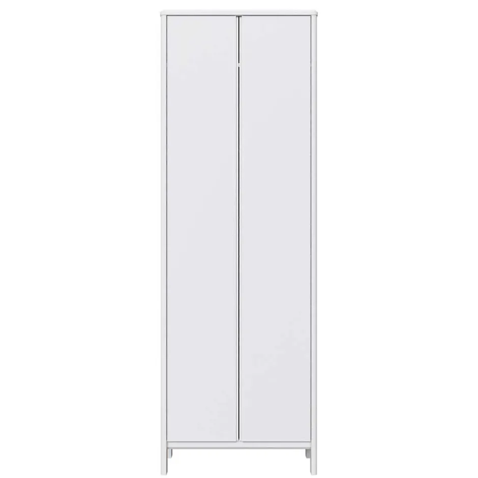 Massivholz Schränke|Dielenschränke*Pharao24 Weißer Dielenschrank Sanakas