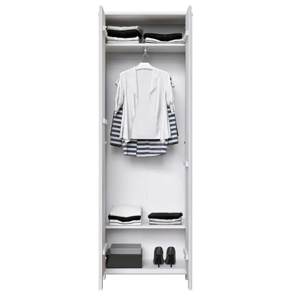 Massivholz Schränke|Dielenschränke*Pharao24 Weißer Dielenschrank Sanakas