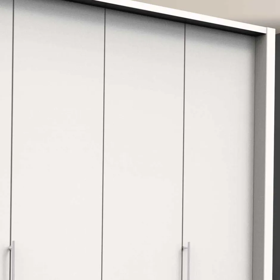 Pharao24 Weißer Kleiderschrank Emiliano> Jugendkleiderschrank