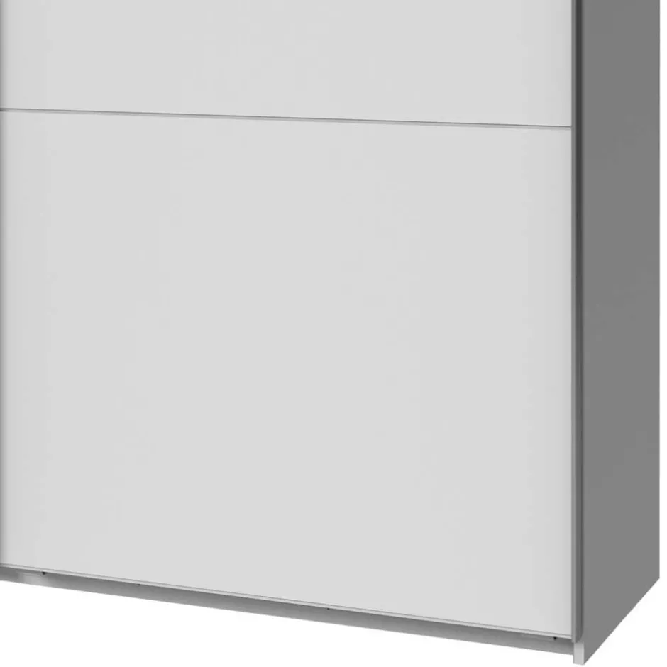 Schiebetürenschränke*Pharao24 Weißer Schiebetürenschrank Lymesca