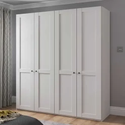 Drehtürenschränke|Kleiderschränke*Pharao24 Weißer Schlafzimmerschrank Tudana