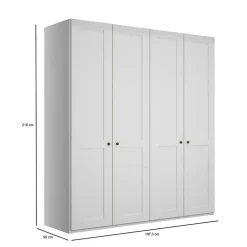 Drehtürenschränke|Kleiderschränke*Pharao24 Weißer Schlafzimmerschrank Tudana