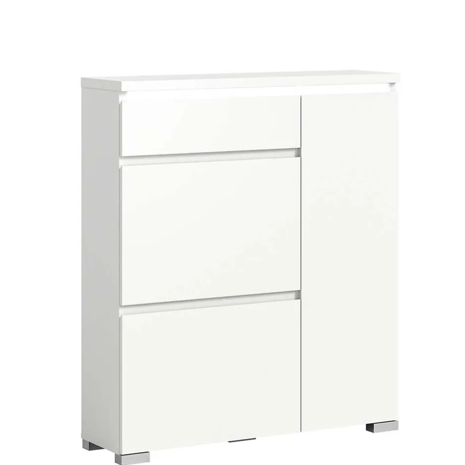 Pharao24 Weißer Schuh Schrank Filicudio> Schuhschränke