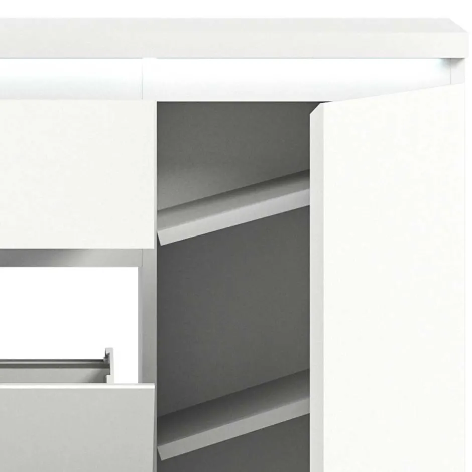 Pharao24 Weißer Schuh Schrank Filicudio> Schuhschränke