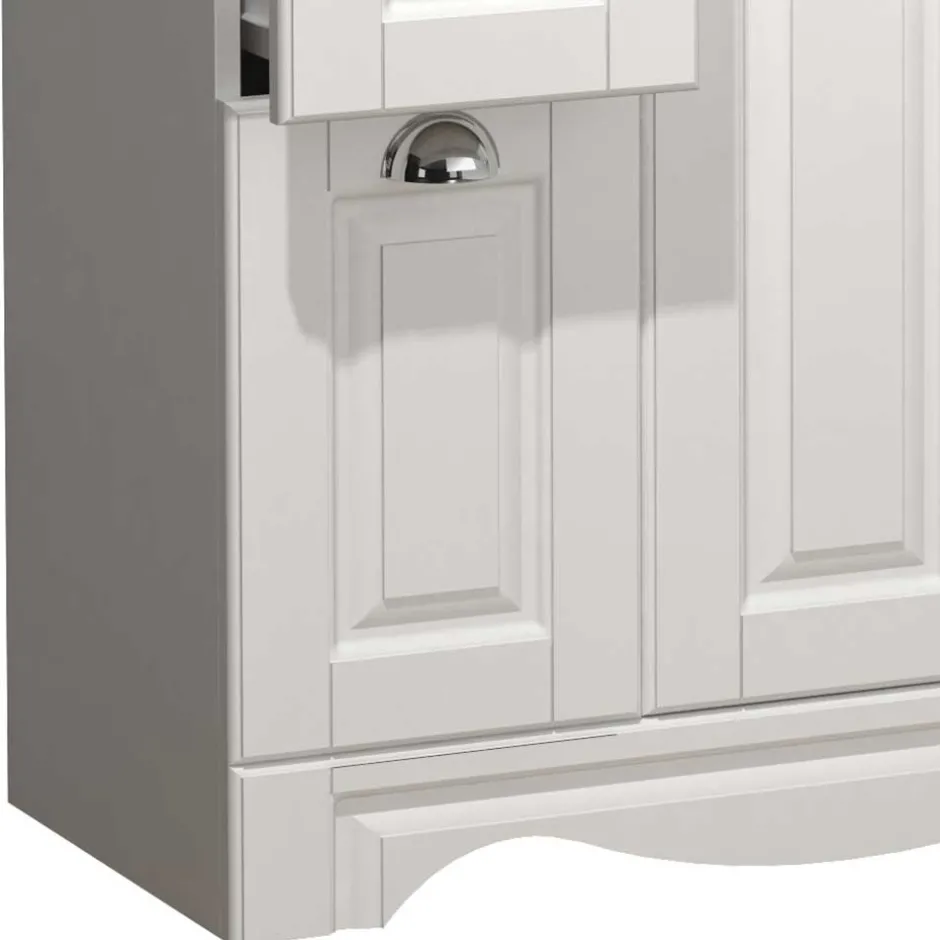 Waschbeckenunterschränke|Bad Unterschränke*Pharao24 Weißer Waschbeckenschrank Exmadura