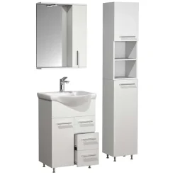 Badmöbel Sets*Pharao24 Weißes Bad Waschplatz Set Pididos