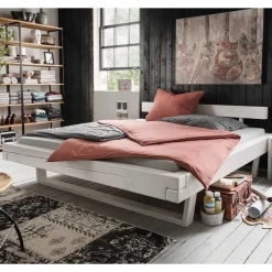 Balkenbett|Doppelbetten*Pharao24 Weißes Balkenbett Prozatura