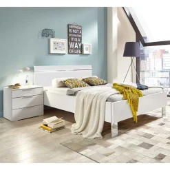 Komfortbetten|Einzelbetten*Pharao24 Weißes Bett - viele Größen Sandano