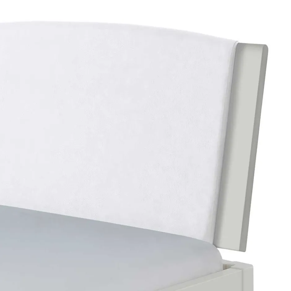 Doppelbetten|Massivholzbetten*Pharao24 Weißes Doppelbett Lesgon