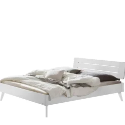 Pharao24 Weißes Doppelbett Sharay> Massivholzbetten