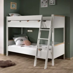 Pharao24 Weißes Etagenbett Vakuum>Kinder Kinderbetten|Etagenbetten