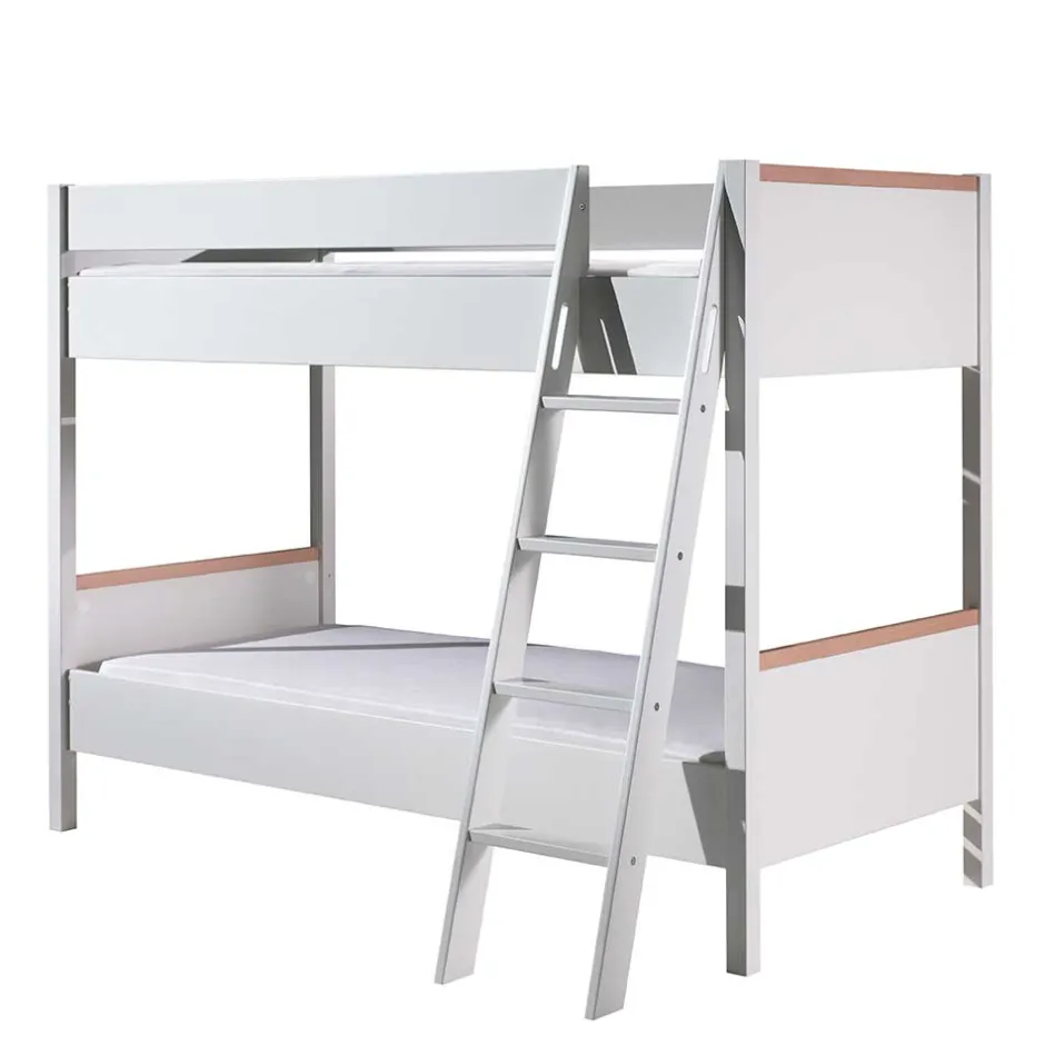 Pharao24 Weißes Etagenbett Vakuum>Kinder Kinderbetten|Etagenbetten