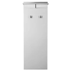 Garderoben Paneele|Wandgarderoben*Pharao24 Weißes Garderobenpaneel Mazira