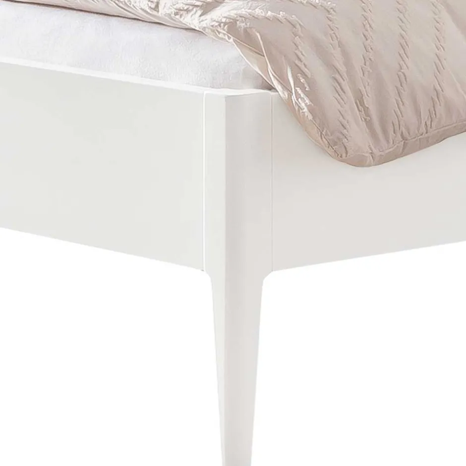 Pharao24 Weißes Massivholz Bett Lury> Doppelbetten|Massivholzbetten