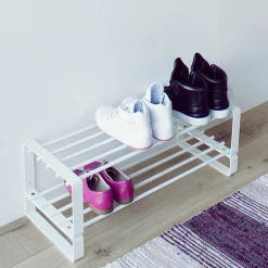 Standregale|Schuhregale*Pharao24 Weißes Schuhregal Gosdina